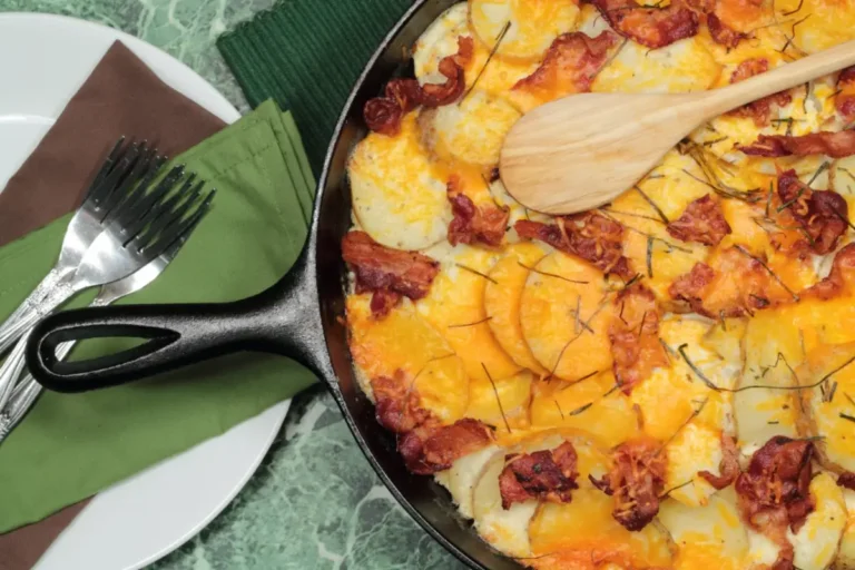 Gratin de pommes de terre aux lardons