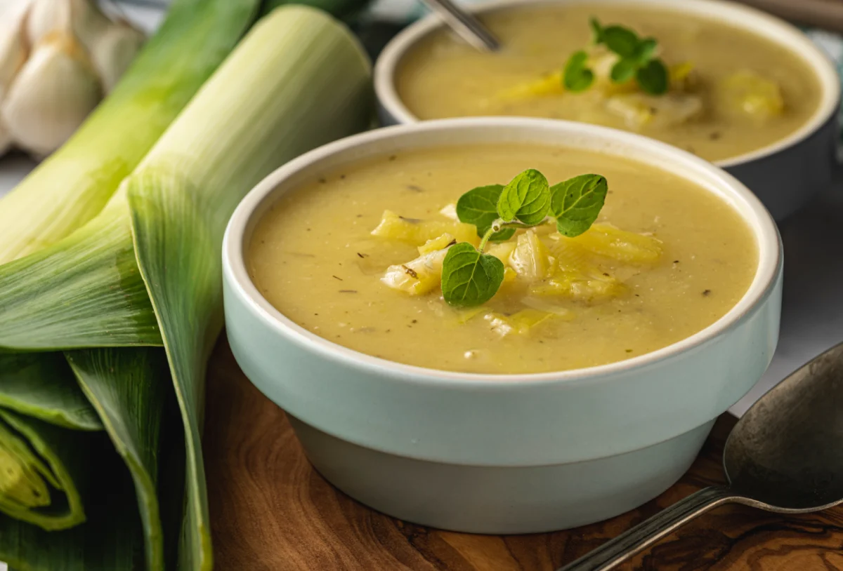 velouté de poireaux et pommes de terre