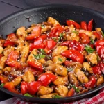 Sauté de Poulet aux Poivrons