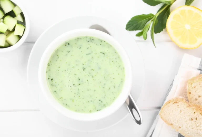 soupe froide de concombre