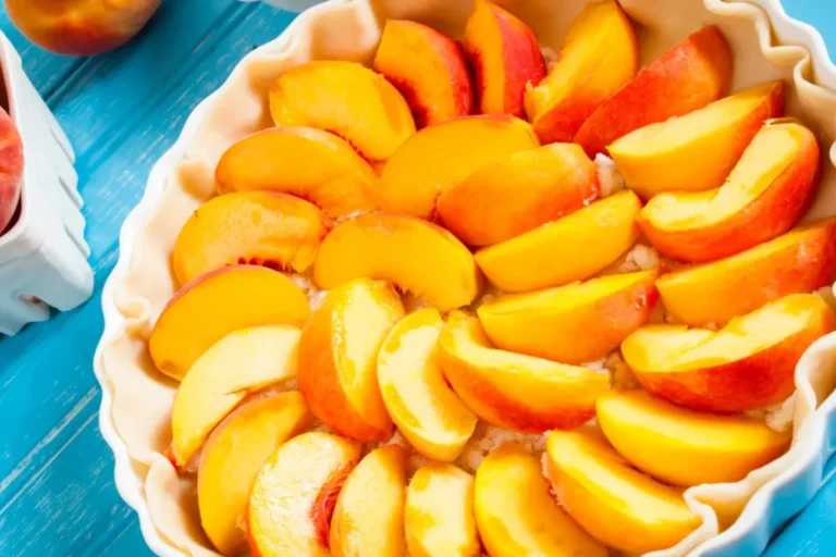 Tarte aux pêches gourmande