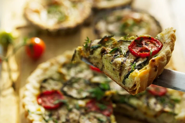 Tarte aux tomates et courgettes