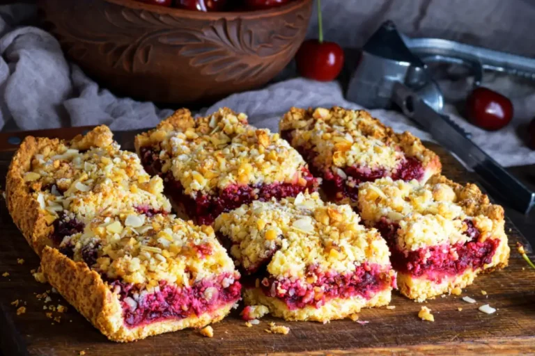 Tarte crumble aux cerises