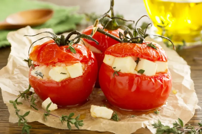 Tomates farcies au chèvre