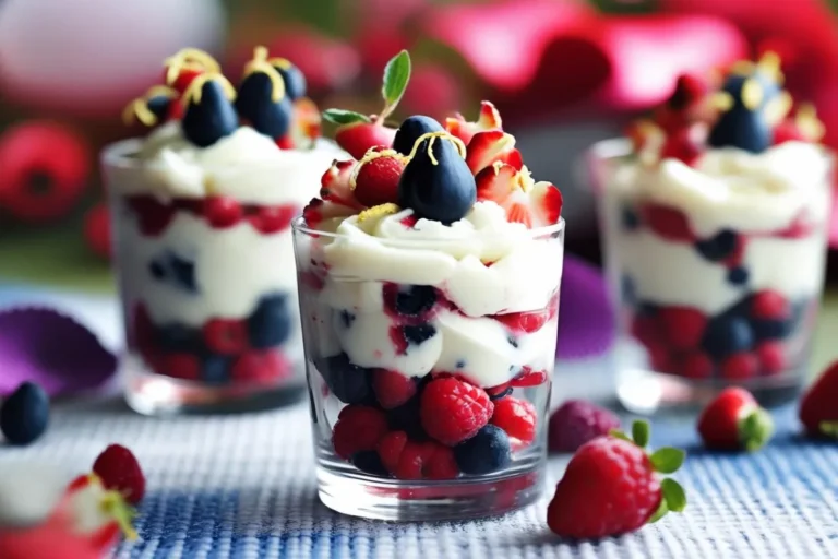verrines au mascarpone et aux fruits rouges