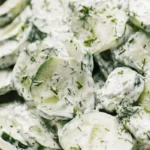 Concombre à la crème de yaourt