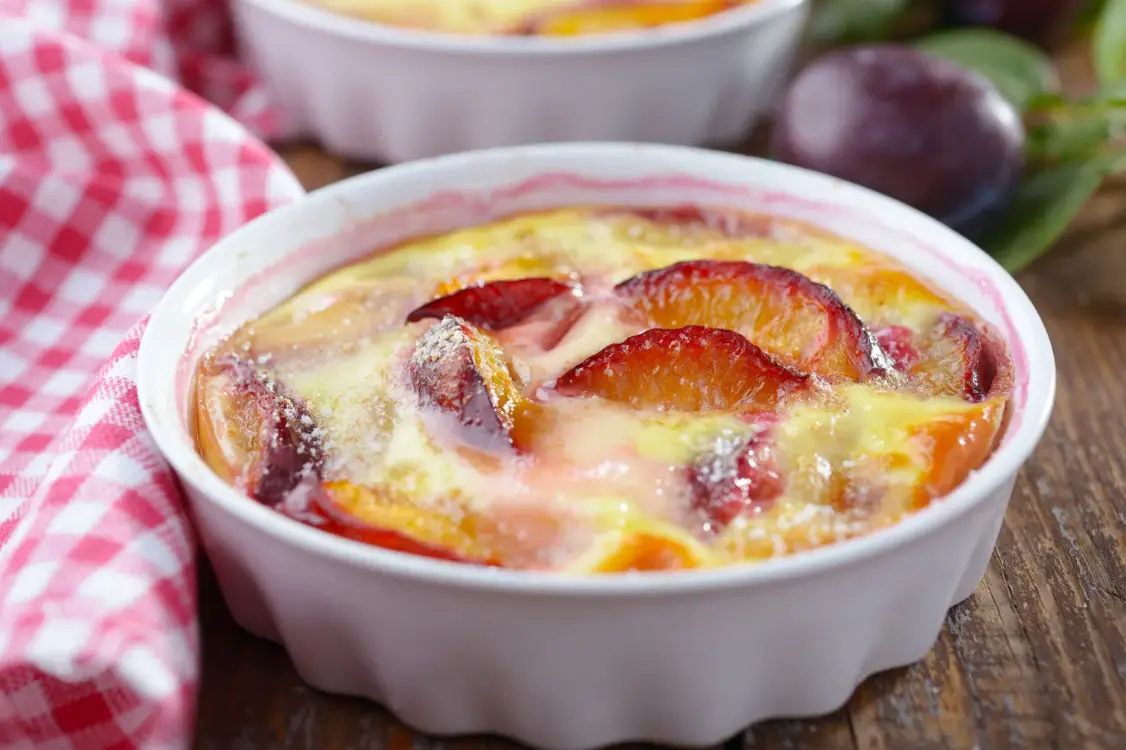 Flan aux prunes