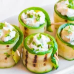 roulés de courgette à la ricotta
