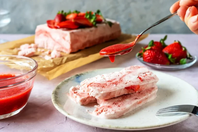 Semifreddo aux fraises