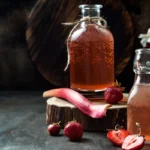 Sirop de rhubarbe et fraise