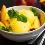 Sorbet à la pêche